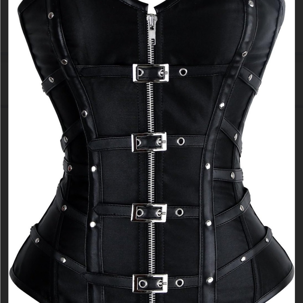 Black Strappy Corset Top in box 29